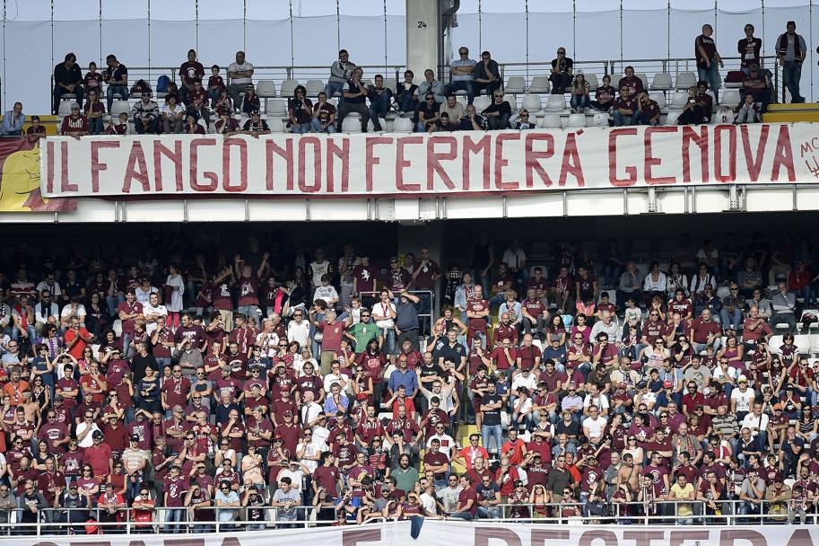 Durante Torino - Udinese, l’omaggio a Genova apresse)